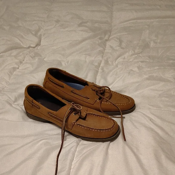 Faded Glory Tan Boat Shoes for Men - Picture 1 of 3